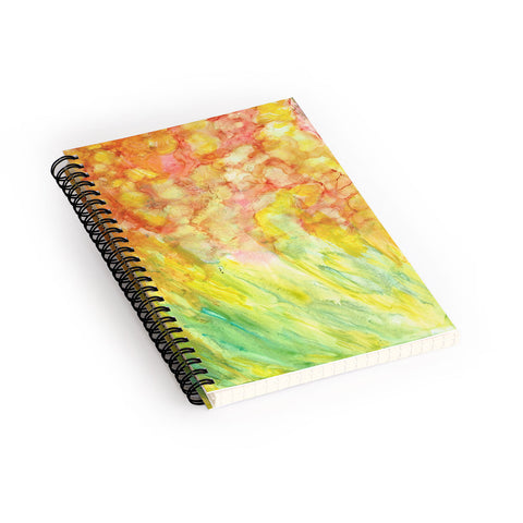 Rosie Brown Fantasy Flowers Spiral Notebook