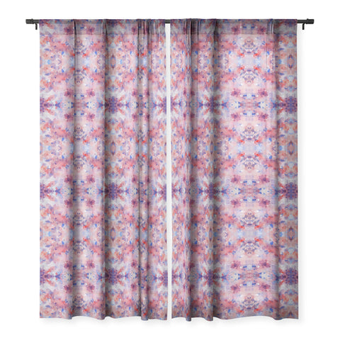 Rosie Brown Flamingo Sheer Window Curtain
