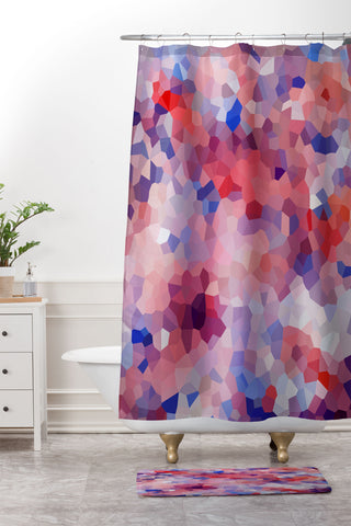 Rosie Brown Flamingo Shower Curtain And Mat