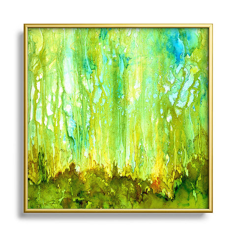 Rosie Brown Forest Glow Metal Square Framed Art Print