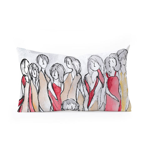 Rosie Brown Future is Female Oblong Throw Pillow