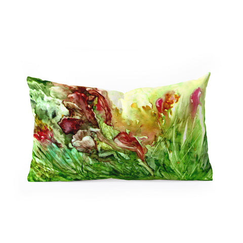 Rosie Brown Glorious Garden Oblong Throw Pillow