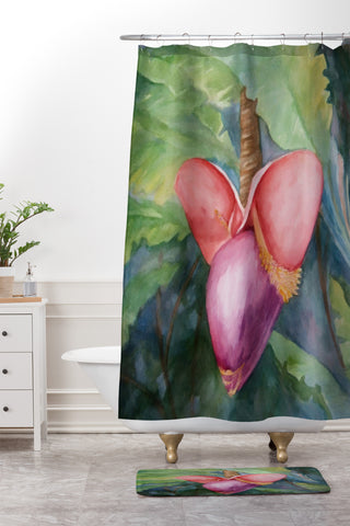 Rosie Brown Going Bananas Shower Curtain And Mat