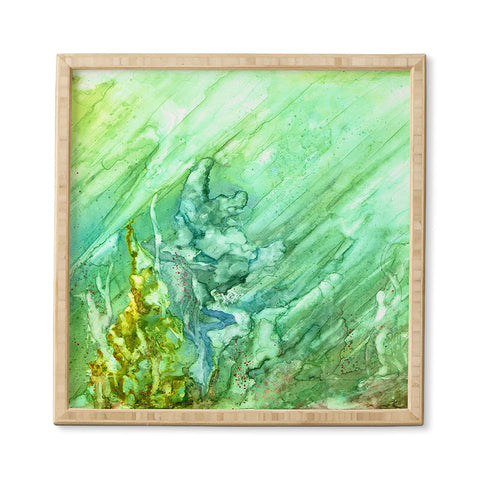 Rosie Brown Green Coral Framed Wall Art