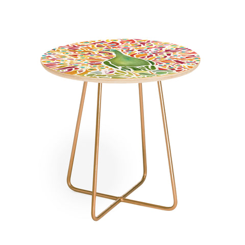 Rosie Brown Grove Peacock Round Side Table