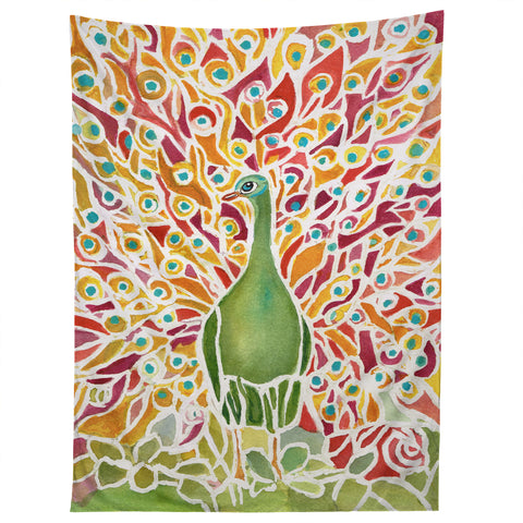 Rosie Brown Grove Peacock Tapestry