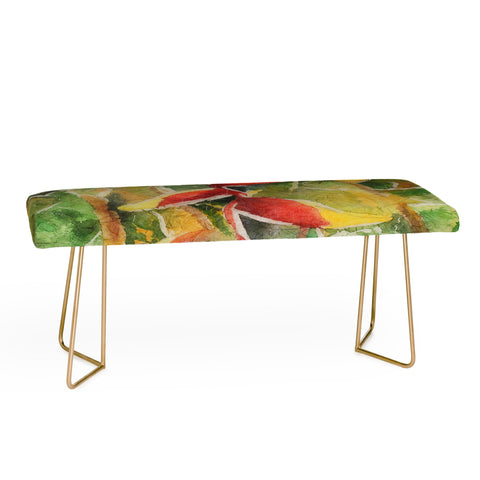 Rosie Brown Heliconia Bench