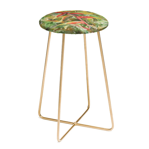 Rosie Brown Heliconia Counter Stool