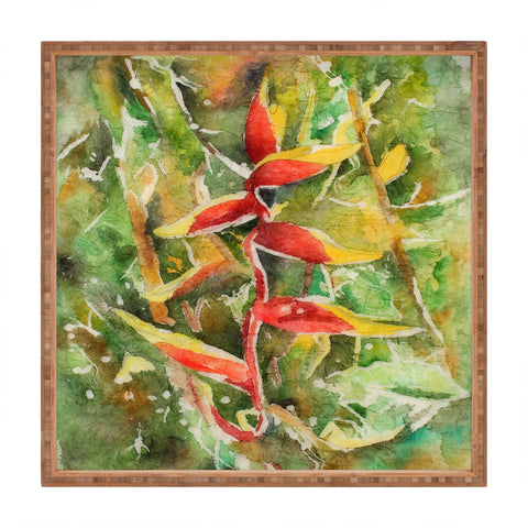 Rosie Brown Heliconia Square Tray