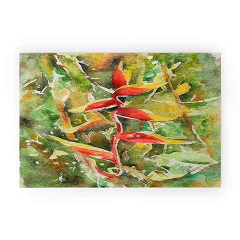 Rosie Brown Heliconia Welcome Mat