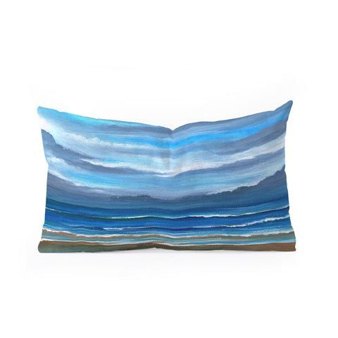 Rosie Brown Here Comes The Rain Oblong Throw Pillow