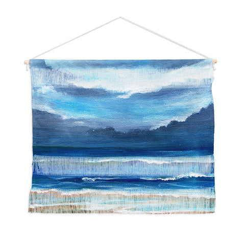 Rosie Brown Here Comes The Rain Wall Hanging Landscape