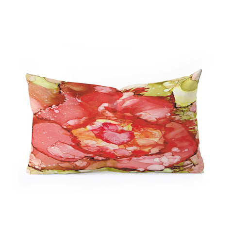 Rosie Brown Kiss From A Rose Oblong Throw Pillow