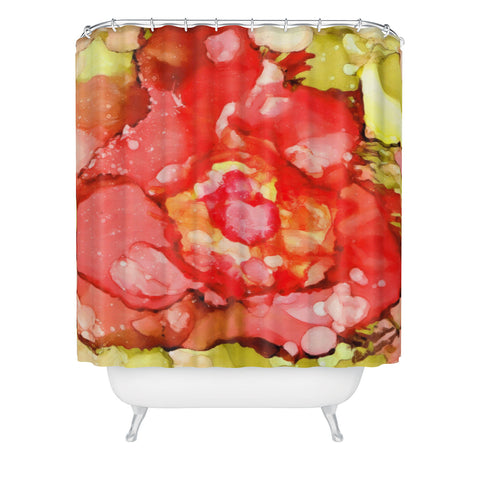 Rosie Brown Kiss From A Rose Shower Curtain