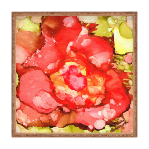 Rosie Brown Kiss From A Rose Square Tray