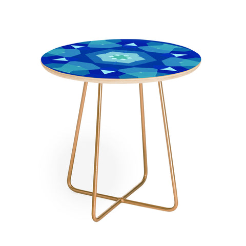 Rosie Brown Lady Blue Round Side Table