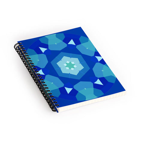 Rosie Brown Lady Blue Spiral Notebook
