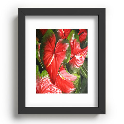 Rosie Brown Lady In Red Recessed Framing Rectangle
