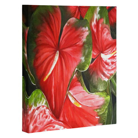 Rosie Brown Lady In Red Art Canvas