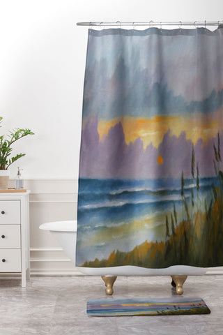 Rosie Brown Morning Has Broken Shower Curtain And Mat