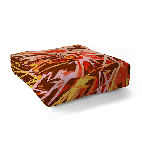 Rosie Brown Natures Fireworks Floor Pillow Square