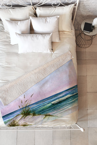 Rosie Brown Okaloosa Beach Fleece Throw Blanket