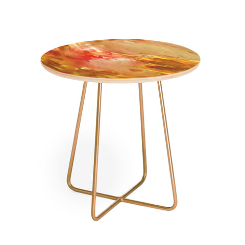 Rosie Brown On Fire Round Side Table
