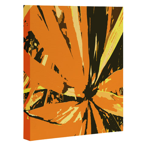 Rosie Brown Orange Bromeliad Art Canvas