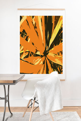 Rosie Brown Orange Bromeliad Art Print And Hanger
