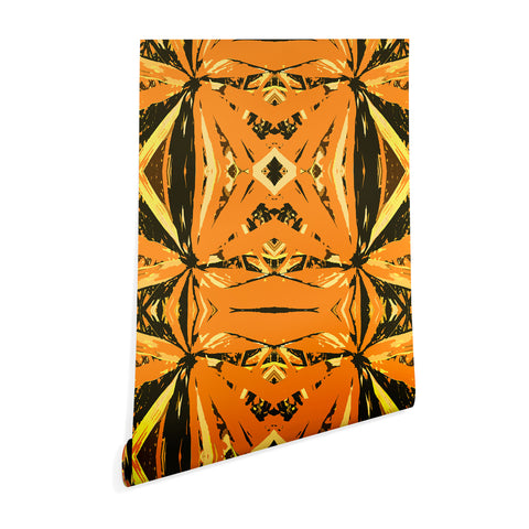 Rosie Brown Orange Bromeliad Wallpaper