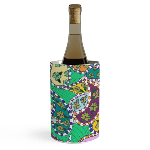 Rosie Brown Painted Paisley Green Wine Chiller