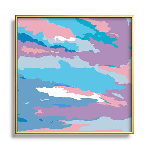Rosie Brown Painted Sky Square Metal Framed Art Print