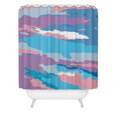 Rosie Brown Painted Sky Shower Curtain