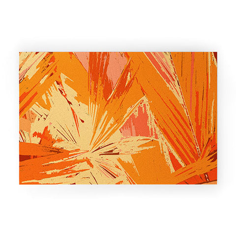Rosie Brown Palm Explosion Welcome Mat