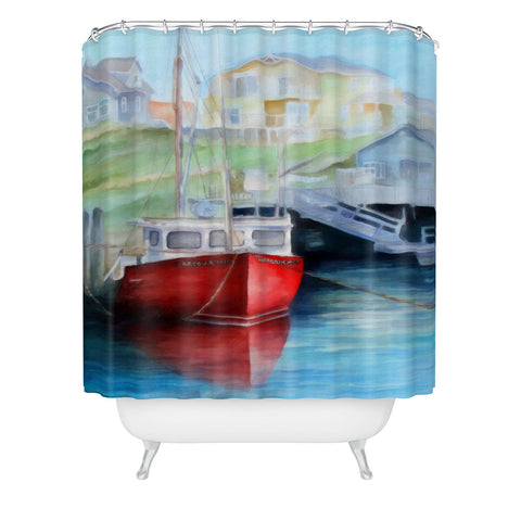 Rosie Brown Peggys Cove Shower Curtain