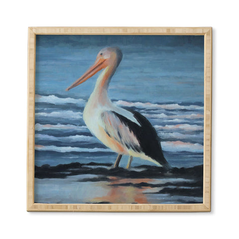 Rosie Brown Pelican Wading 2 Framed Wall Art