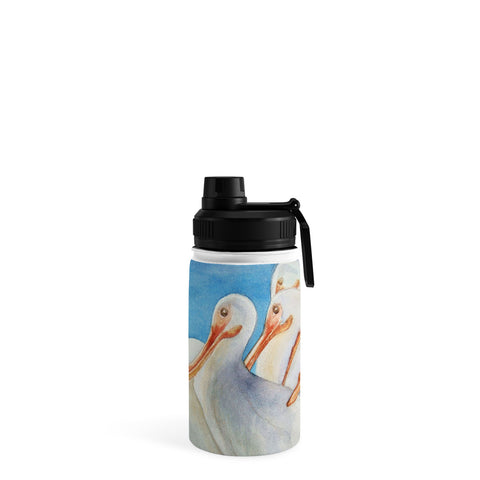 Rosie Brown Pelicans On Parade Water Bottle