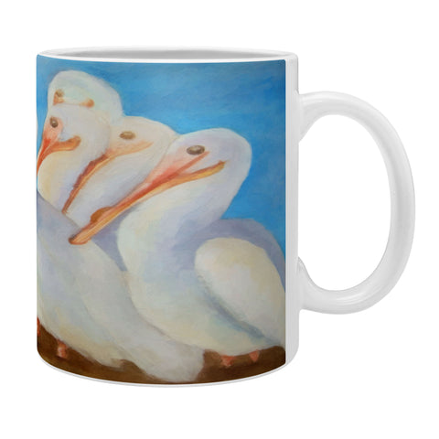 Rosie Brown Pelicans On Parade Coffee Mug