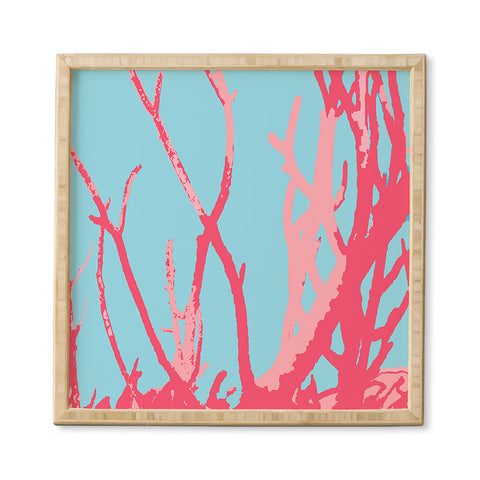 Rosie Brown Pink Seaweed Framed Wall Art