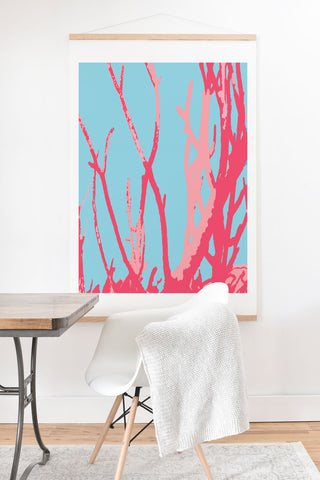 Rosie Brown Pink Seaweed Art Print And Hanger