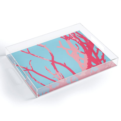 Rosie Brown Pink Seaweed Acrylic Tray
