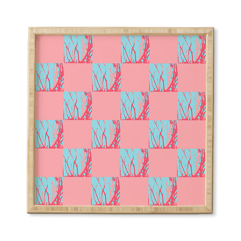 Rosie Brown Pink Seaweed Quilt Framed Wall Art