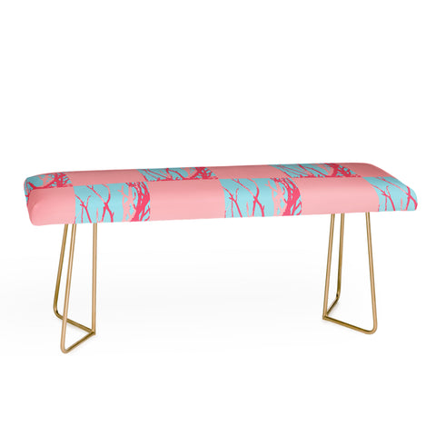 Rosie Brown Pink Seaweed Quilt Bench