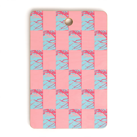 Rosie Brown Pink Seaweed Quilt Cutting Board Rectangle