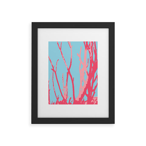 Rosie Brown Pink Seaweed Framed Art Print