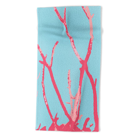 Rosie Brown Pink Seaweed Beach Towel