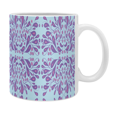 Rosie Brown Purple Blooms Coffee Mug