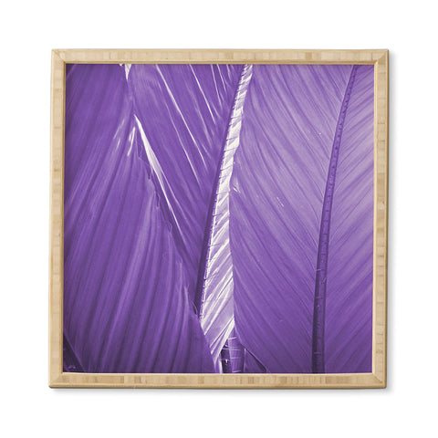 Rosie Brown Purple Palms Framed Wall Art