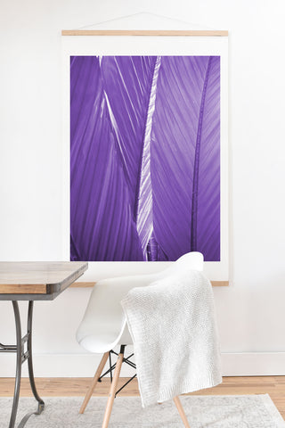 Rosie Brown Purple Palms Art Print And Hanger