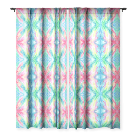 Rosie Brown Rainbow Connection Sheer Window Curtain
